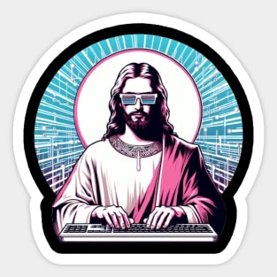 developer jesus Sticker